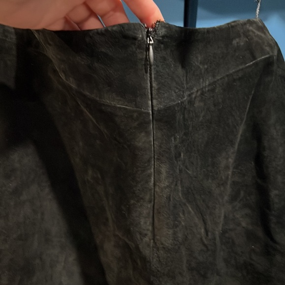 Vintage 100% Soft Black Leather/suede pants with liner - Picture 3 of 8